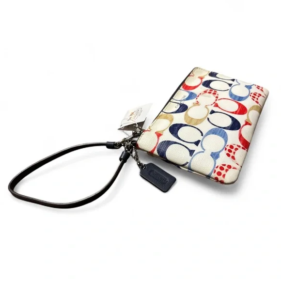 Coach Multicolor Signature Wristlet - Picture 3 of 5